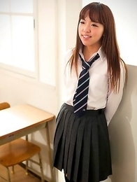 Horny school slut Nishino Ena fucking with her teacher